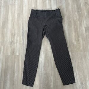 Soho Apparel Black Checkered Skinny Pants